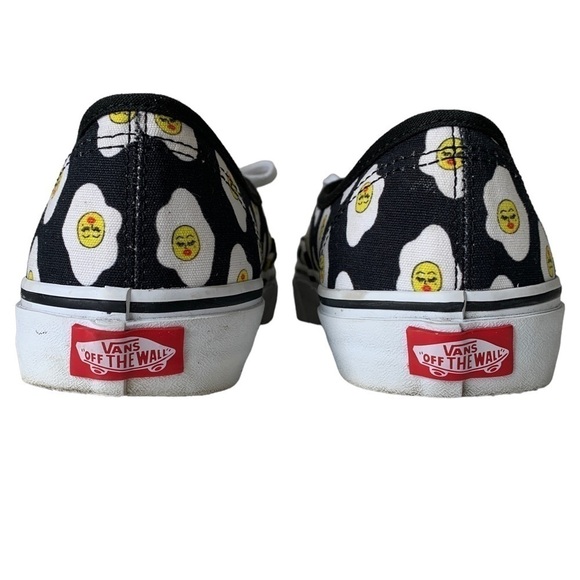 VANS x Kendra Dandy Authentic Sassy Side Black Sunny-Side Up Eggs Womens Sz 9.5 - Picture 5 of 13